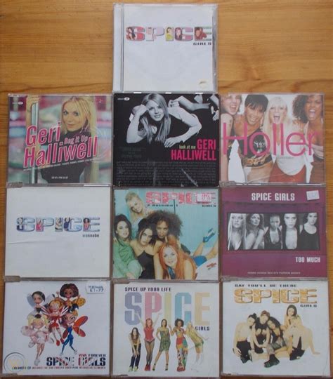 Spice Girls 9 Cd Singles And 1 Cd Album Including 2 Geri Halliwell Singles 1777018607