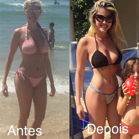 Bárbara Evans mostra antes e depois de corpo em ótima forma GQ Musa