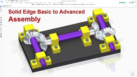 Solid Edge Basic To Advanced Assembly Transmission To Distant Shafts