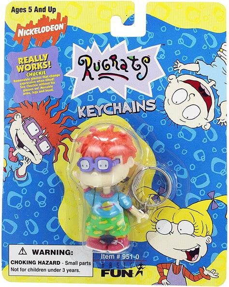 Buy Nickelodeon Rugrats Articulated Poseable 6cm Keychain Figure With Accessory Chuckie