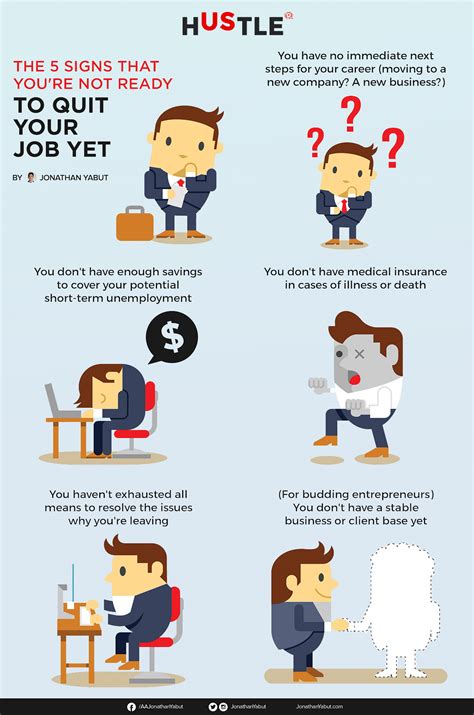 Infographic 5 Signs Youre Not Ready To Quit Your Job Yet
