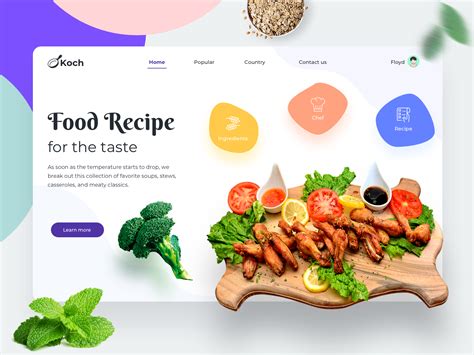 Food Recipe By Sumit Choudhary For Nickelfox Uiux Design On Dribbble