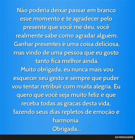 Não Poderia Deixar Passar Em Branco Esse Momento E Te Agradecer