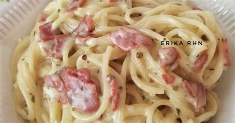 Resep Spaghetti Carbonara Oleh Erika Rhn Cookpad