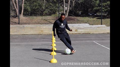 Soccer Cone Drills To Improve Close Ball Control Youtube