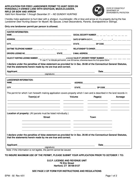 Ct Hunting License Fill Out And Sign Online Dochub