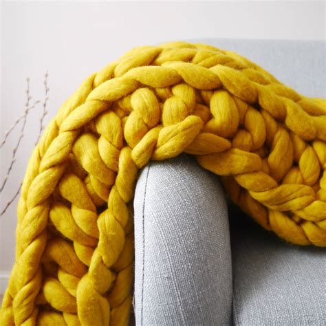 Digby Chunky Hand Knitted Throw By Lauren Aston Designs 