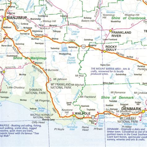Hier sehen sie die lage von western australia unterkünften angezeigt nach preis, verfügbarkeit oder bewertung von anderen. Western Australia & South West (Regionalkarte / Landkarte ...