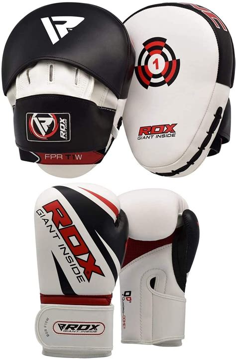 Rdx Punch Mitts Boxing Punching Pads Mma Training Gloves Focus Hook And