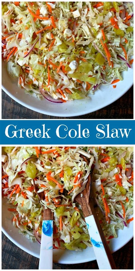 A bbq addict knows a good barbecue dinner needs a side of good ol' fashion coleslaw. Greek Style Cole Slaw - Recipe Girl