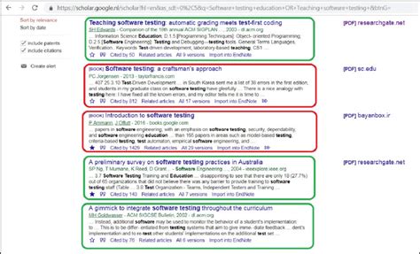 Google scholar citations lets you track citations to your publications over time. A screenshot from the search activity using Google Scholar ...