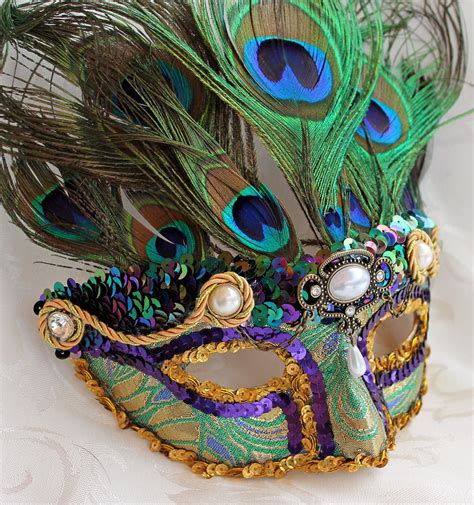 Proud As A Peacock Mardi Gras Mask By Daragallery Mardi Gras Mask Masks Masquerade Carnival