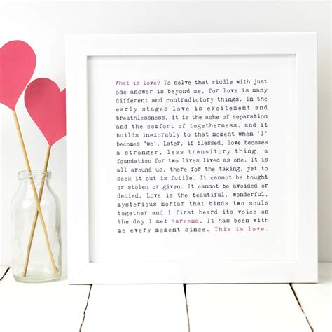 Love T What Is Love Poem Print By Coulson Macleod