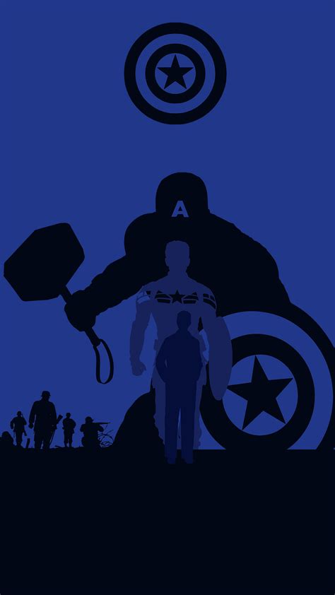 1080x1920 Captain America Avengers Endgame 4k Minimalism Iphone 76s6