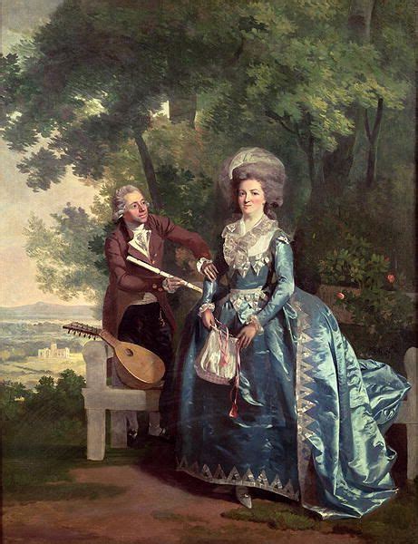 A Lady and a Gentleman in a Landscape by Benjamin Wilson, 1780s J'adore