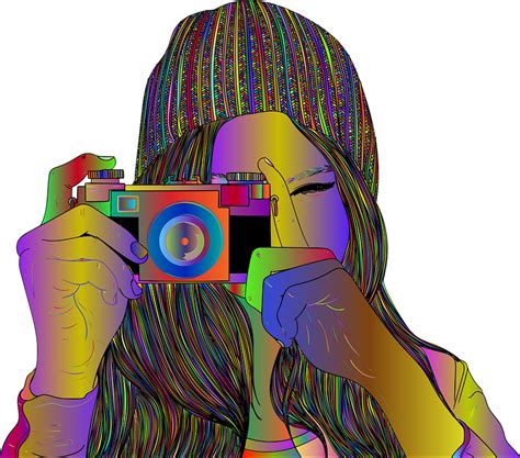 Download Woman Camera Photography Royalty Free Vector Graphic Pixabay