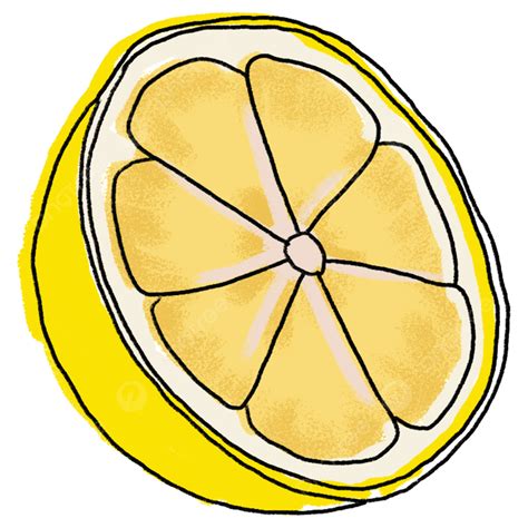 레몬 노란색 과일 조각 여름 귀여운 만화 일러스트 레몬 과일 시다 Png 일러스트 및 Psd 이미지 무료 다운로드