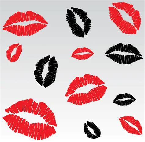 Lip Kiss Vector Images