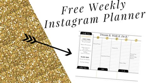 You may set it back to private once the order has been fully delivered**. Instagram Weekly Planner (Free Printable Calendar ...