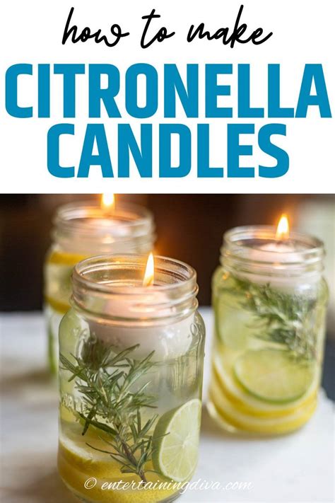 Super Simple Diy Citronella Candles No Wax Required Entertaining