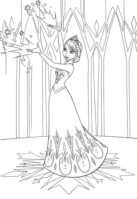 Walt Disney Coloring Pages - Queen Elsa - Walt Disney Characters Photo
