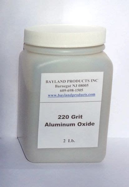 Aluminum Oxide Powder 2 Lb Jar All Grits Bayland Products Inc
