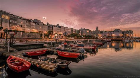 Galerías De La Marina La Coruña Paisajes España A Coruña