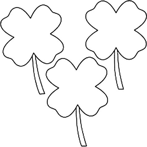 Four Leaf Clover Coloring Pages Best Coloring Pages For Kids