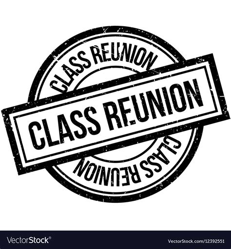 Class Reunion Rubber Stamp Royalty Free Vector Image