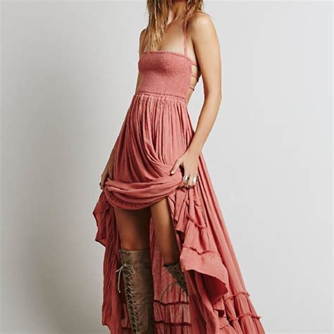 Hualong Free People Long Cotton Beach Sundresses Online Store For