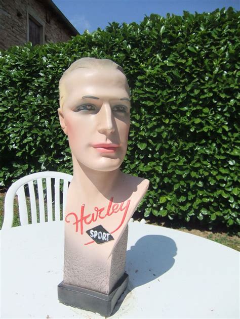 huge 23 rare french art deco mannequin head bust hat millinery store display mannequin heads