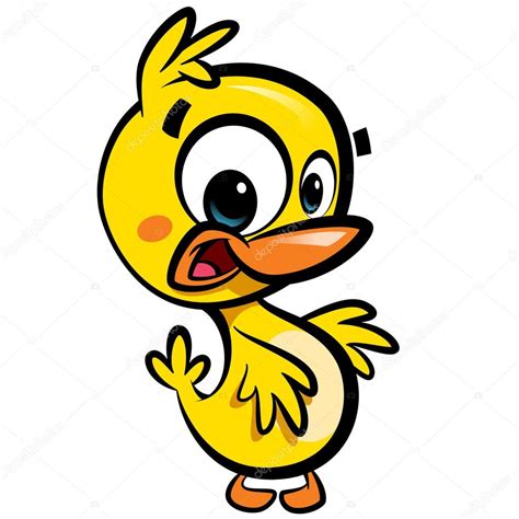 Baby Duck Cartoon Characters Cartoon Cute Little Smiling