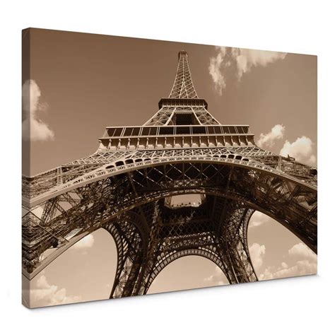 Eiffel Tower Perspective Canvas Print Wall