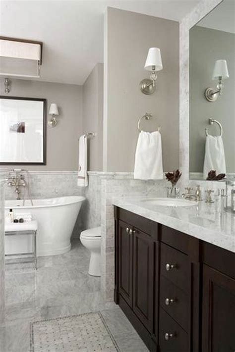 Bathrooms With Dark Vanities Dark Gray Cabinets In A Casual Bathroom