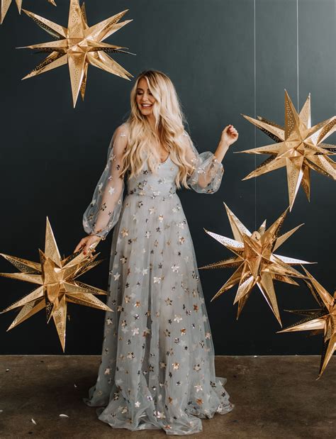 Showstopping Celestial Dresses With Stars And Moons Green Wedding Shoes
