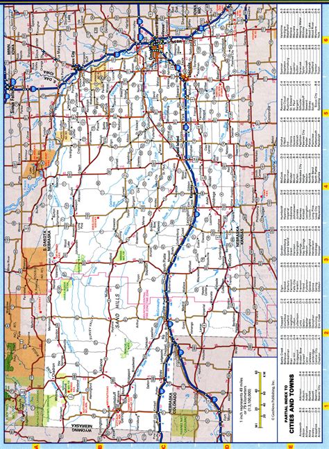 Map Of Nebraska Roads And Highways Free Printable Road