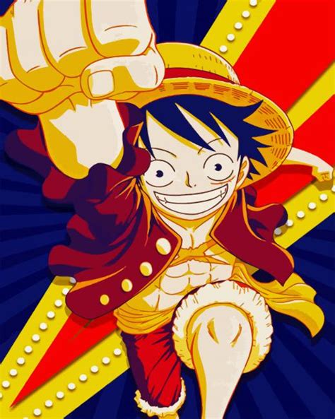 Monkey D Luffy Paint By Number Pbn Canvas Paint By Numbers