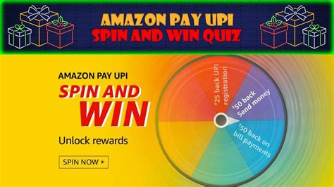 Amazon Pay Upi Spin And Win Quiz Answers Today Win 1000 Amazon Pay