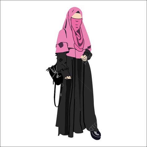 Niqab Woman Vector Headscarf Vector Niqab Png Transparent Clipart