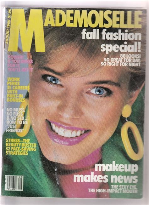 Mademoiselle Magazine August 1985 Rene Simonsen Cover Renee Simonsen