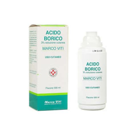 Marco Viti Boric Acid 3 Cutaneous Solution Antibacterial