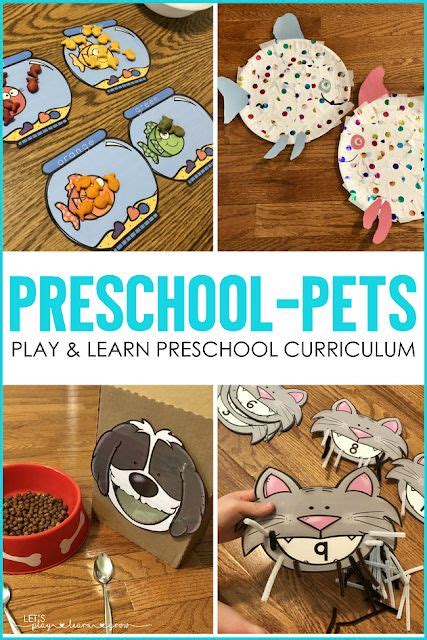 Preschool Pets Math And Litearcy Activities Pets Preschool Pets