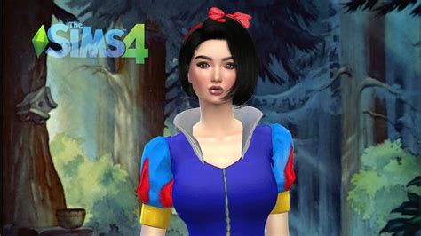 The Sims 4 Create A Sim Disney Inspired Snow White Youtube