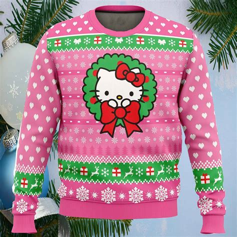 Cute Christmas Hello Kitty Ugly Christmas Sweater Icestork