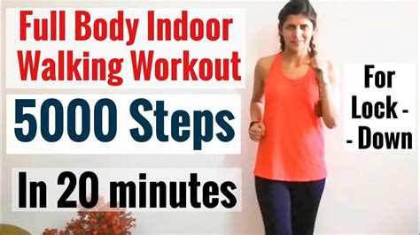 Full Body Walking Workout 5000 Steps Challenge In 20 Min Indoor Routine For Beginners