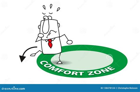 Go Out His Comfort Zone Stock Vector Illustration Of Comfort 138478124