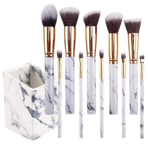 Amazon Seprofe Makeup Brushes Set Pcs Marble Makeup Brushes Best For Travel Make Up