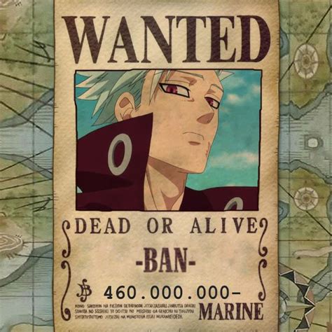 Anime Wanted Posters Seven Deadly Sins Anime 7 Deadly Sins One Piece