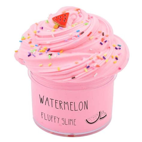 Sunool Fluffly Butter Slime Pink Watermalonslime Putty Stress Relief