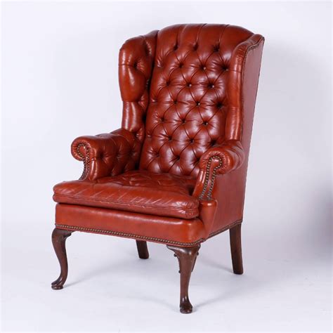 Free delivery and returns on ebay plus items for plus members. Pair of Antique Leather Wing Back Club Chairs For Sale at ...